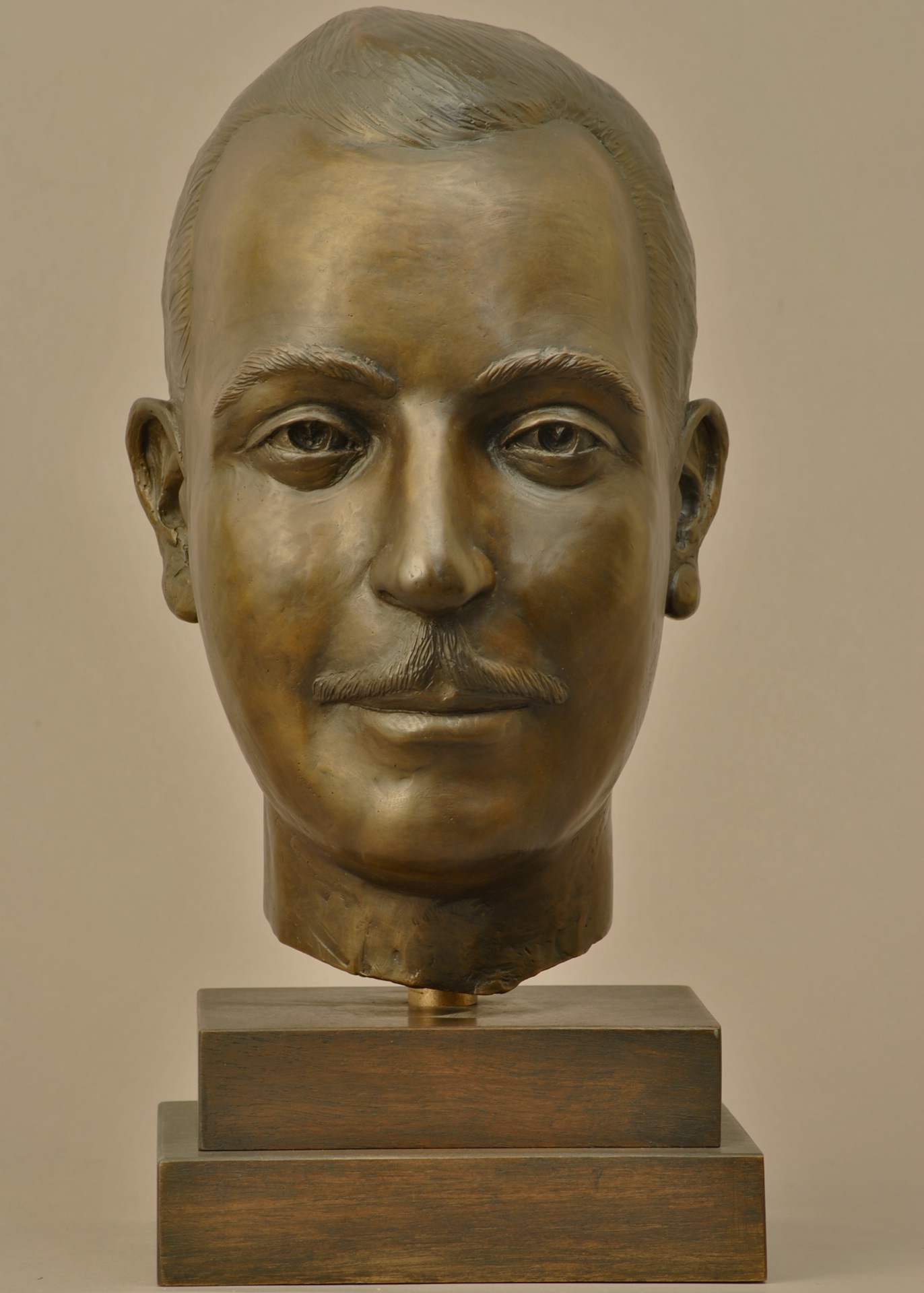 Django Reinhardt, a bronze bust sculpture by John Leon